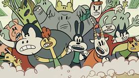 Screenshots from the 2020 Disney Television Animation cartoon Supermarket Scramble