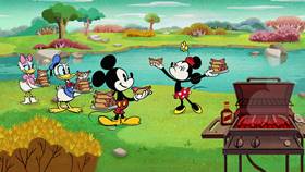 Screenshots from the 2020 Disney Television Animation cartoon Supermarket Scramble