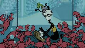 Screenshots from the 2020 Disney Television Animation cartoon Supermarket Scramble