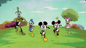 Screenshots from the 2020 Disney Television Animation cartoon Supermarket Scramble