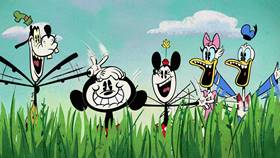 Screenshots from the 2020 Disney Television Animation cartoon Supermarket Scramble