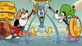 Screenshots from the 2020 Disney Television Animation cartoon Cheese Wranglers