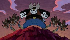 Screenshots from the 2020 Disney Television Animation cartoon Cheese Wranglers