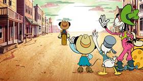 Screenshots from the 2020 Disney Television Animation cartoon Cheese Wranglers