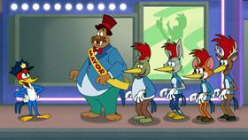 Screenshots from the 2020 Universal 1440 Entertainment cartoon Time Warped