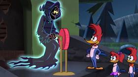 Screenshots from the 2020 Universal 1440 Entertainment cartoon Haunted Hijinks