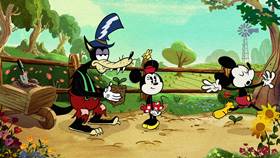 Screenshots from the 2020 Disney Television Animation cartoon The Big Good Wolf