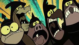 Screenshots from the 2020 Disney Television Animation cartoon The Brave Little Squire