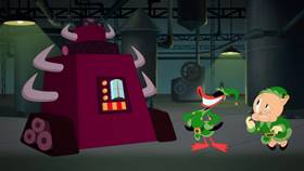 Screenshots from the 2020 Warner Bros. Television cartoon Elf Help