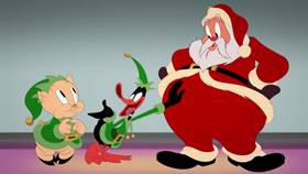 Screenshots from the 2020 Warner Bros. Television cartoon Elf Help