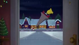 Screenshots from the 2020 Warner Bros. Television cartoon Yuletide Taz