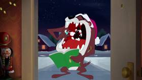 Screenshots from the 2020 Warner Bros. Television cartoon Yuletide Taz