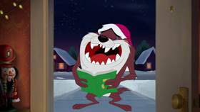 Screenshots from the 2020 Warner Bros. Television cartoon Yuletide Taz