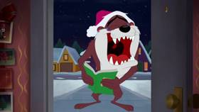 Screenshots from the 2020 Warner Bros. Television cartoon Yuletide Taz