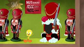 Screenshots from the 2020 Warner Bros. Television cartoon Holiday Purrchase