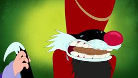 Screenshots from the 2020 Warner Bros. Television cartoon Holiday Purrchase