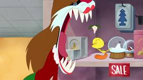 Screenshots from the 2020 Warner Bros. Television cartoon Holiday Purrchase