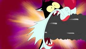 Screenshots from the 2020 Warner Bros. Television cartoon Holiday Purrchase