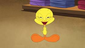 Screenshots from the 2020 Warner Bros. Television cartoon Holiday Purrchase