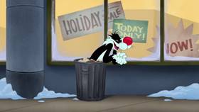 Screenshots from the 2020 Warner Bros. Television cartoon Holiday Purrchase