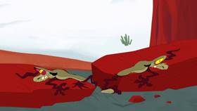 Screenshots from the 2020 Warner Bros. Television cartoon Ho Ho Go!