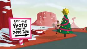 Screenshots from the 2020 Warner Bros. Television cartoon Ho Ho Go!