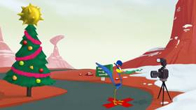 Screenshots from the 2020 Warner Bros. Television cartoon Ho Ho Go!