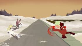 Screenshots from the 2020 Warner Bros. Television cartoon Snow Laughing Matter