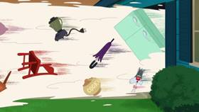 Screenshots from the 2020 Warner Bros. Television cartoon Snow Laughing Matter