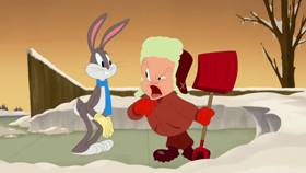 Screenshots from the 2020 Warner Bros. Television cartoon Snow Laughing Matter