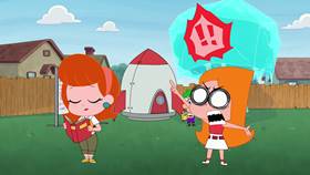 Screenshots from the 2020 Disney Television Animation cartoon Freezinator