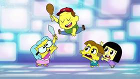 Screenshots from the 2020 Disney Television Animation cartoon Turkey Tussle