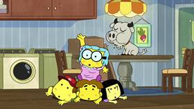 Screenshots from the 2020 Disney Television Animation cartoon Turkey Tussle