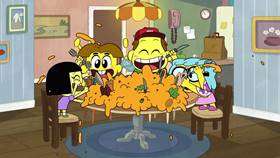 Screenshots from the 2020 Disney Television Animation cartoon Turkey Tussle