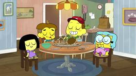 Screenshots from the 2020 Disney Television Animation cartoon Turkey Tussle