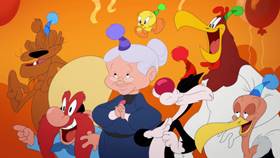 Screenshots from the 2020 Warner Bros. Television cartoon Happy Birthday Bugs Bunny!