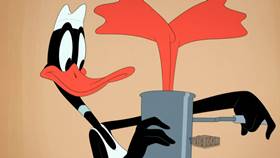 Screenshots from the 2021 Warner Bros. Television cartoon Daffuccino