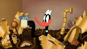 Screenshots from the 2021 Warner Bros. Television cartoon Daffuccino