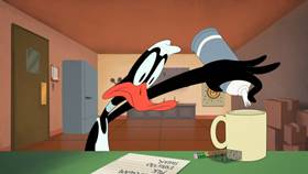 Screenshots from the 2021 Warner Bros. Television cartoon Daffuccino