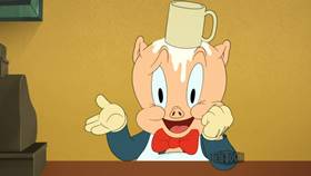 Screenshots from the 2021 Warner Bros. Television cartoon Daffuccino