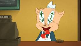 Screenshots from the 2021 Warner Bros. Television cartoon Daffuccino