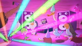 Screenshots from the 2021 Warner Bros. Television cartoon Kitty Livin