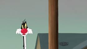 Screenshots from the 2021 Warner Bros. Television cartoon Sylvester Car Jack Lift