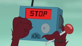 Screenshots from the 2021 Warner Bros. Television cartoon Climate Control