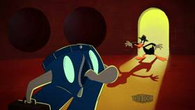 Screenshots from the 2021 Warner Bros. Television cartoon The Case of Porky