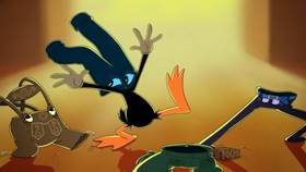 Screenshots from the 2021 Warner Bros. Television cartoon The Case of Porky