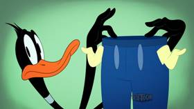 Screenshots from the 2021 Warner Bros. Television cartoon The Case of Porky