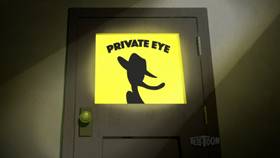 Screenshots from the 2021 Warner Bros. Television cartoon The Case of Porky