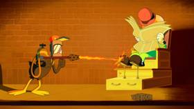 Screenshots from the 2021 Warner Bros. Television cartoon Shoe Shine-nanigans