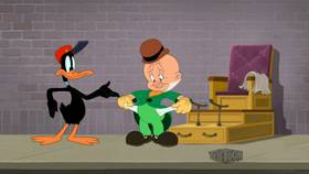 Screenshots from the 2021 Warner Bros. Television cartoon Shoe Shine-nanigans